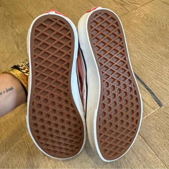 Vans Kids Pink and White Checkered Slip-On Sneakers - Picture 5 of 6